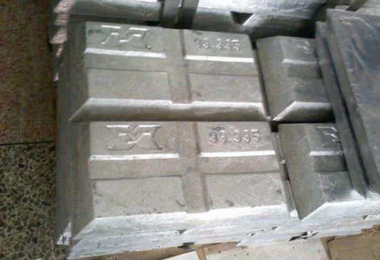 Venta al por mayor de lingotes de zinc puro caliente suministro de fábrica 99.995 lingotes de zinc